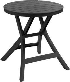 Allibert - Tuintafel - Oregon - Ø 70 Cm - Kunststof - Opklapbaar -Tuinmeubel Verkoop 1030x1200 1