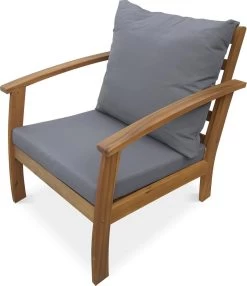 Houten Loungeset 4 Plaatsen - Ushuaïa - Grijs Kussens, Bank, Fauteuils En Lage Tafel Van Acacia, Design 8 Houten Loungeset 4 Plaatsen - Ushuaïa - Grijs Kussens, Bank, Fauteuils En Lage Tafel Van Acacia, Design -Tuinmeubel Verkoop 1036x1200 1