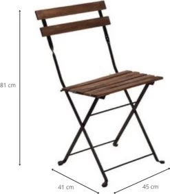 Wooners® Bistroset - Tuintafel Met Twee Stoelen - Metaal En Hout - Zwart 10 Wooners® Bistroset - Tuintafel Met Twee Stoelen - Metaal En Hout - Zwart -Tuinmeubel Verkoop 1046x1200 2