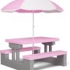 Spielwerk Kinder Tuinset – Incl. Parasol UV-bescherming - Roze Grijs 1 Spielwerk Kinder Tuinset – Incl. Parasol UV-bescherming - Roze Grijs -Tuinmeubel Verkoop 1067x1200 1