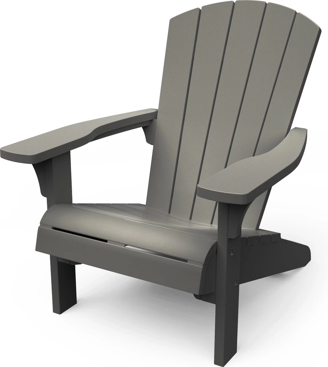 Keter Troy Adirondack Tuinstoel - Set Van 2 - 81x80x96,5cm - Lichtgrijs 8 Keter Troy Adirondack Tuinstoel - Set Van 2 - 81x80x96,5cm - Lichtgrijs - Afbeelding 6