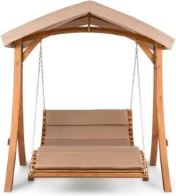 Bermuda Hollywoodschommel Tuinschommelbank 130 Cm 2-zits Zonneluifel -Tuinmeubel Verkoop 1078x1200 1