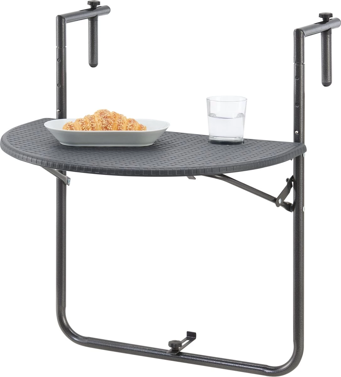 Balkontafel Cicala Inklapbaar 83,5x60x64 Cm Donkergrijs 3 Balkontafel Cicala Inklapbaar 83,5x60x64 Cm Donkergrijs