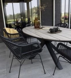 Ovale Tuintafel Cyprus 180cm | Wood | Polywood & Aluminium -Tuinmeubel Verkoop 1091x1200