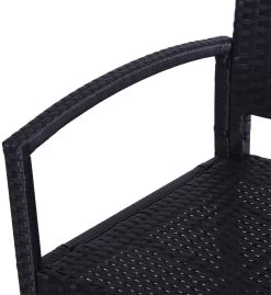 Outsunny Polyrotan Tuinbank 2-zits Parkbank Bank Staal Zwart 867-022 -Tuinmeubel Verkoop 1102x1200 2