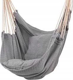 RENALUX Hangstoel Buiten En Binnen - Hangstoel Voor Binnen - Hangstoel Zonder Standaard - Hangstoel Cocoon - Gratis 2 Zachte Kussens - 150 KG - Grijs -Tuinmeubel Verkoop 1107x1200 1