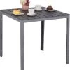Relaxdays Tuintafel Vierkant - Grijze Buitentafel - Eettafel Tuin - Moderne Balkontafel 2 Relaxdays Tuintafel Vierkant - Grijze Buitentafel - Eettafel Tuin - Moderne Balkontafel -Tuinmeubel Verkoop 1114x1200 2