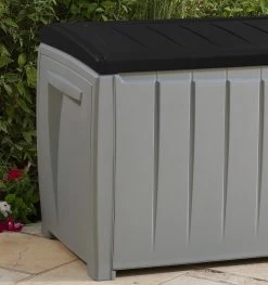 Keter Novel Opbergbox - 340L - 124x55x62.5cm - Grijs -Tuinmeubel Verkoop 1127x1200 1