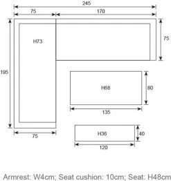 Blakes Lounge Diningset - 4 Delig - Donker Grijs -Tuinmeubel Verkoop 1132x1200 3
