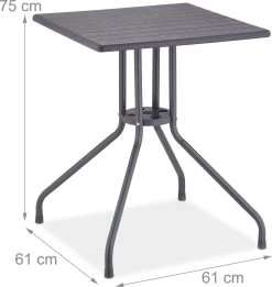 Relaxdays Tuintafel Vierkant - Buitentafel - Kleine Eettafel Tuin - Balkontafel Kunststof 12 Relaxdays Tuintafel Vierkant - Buitentafel - Kleine Eettafel Tuin - Balkontafel Kunststof -Tuinmeubel Verkoop 1134x1200 2