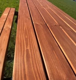 Goedkopepicknicktafels.nl | Zwart Bruine XL Picknicktafel Bruno | Tuintafel 6 Persoons | Bruin Zwart Gespoten Gedroogd Grenen Hout! -Tuinmeubel Verkoop 1136x1200
