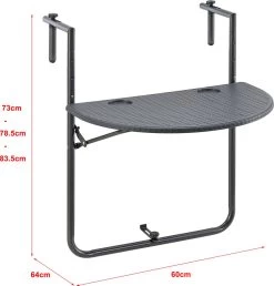 Balkontafel Cicala Inklapbaar 83,5x60x64 Cm Donkergrijs 11 Balkontafel Cicala Inklapbaar 83,5x60x64 Cm Donkergrijs -Tuinmeubel Verkoop 1147x1200 1