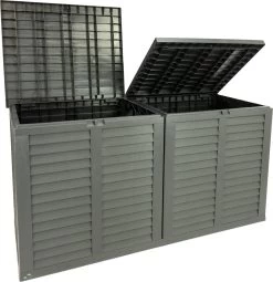 MaxxGarden Kussenbox - Tuin Opbergkist - Opbergbox - 750 L - 155x66x80 Cm - Grijs -Tuinmeubel Verkoop 1164x1200