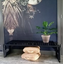 Tuinbank Design 2023 - 150CM - Grenen Hout - Zwart -Tuinmeubel Verkoop 1178x1200 1