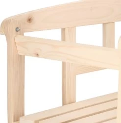 Merkloos Springos Tuinbank | Tuinbankje | Zitbank Buiten | Naaldhout | 119 X 78 X 45 Cm | Licht -Tuinmeubel Verkoop 1183x1200 1