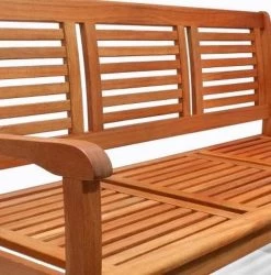 Casaria Tuinbank - FSC®-Gecertificeerd Eucalyptushout - 153cm Bruin -Tuinmeubel Verkoop 1185x1200 6