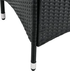 Polyrotan Balkonset - Bayamo - 3-delig - Zwart -Tuinmeubel Verkoop 1194x1200 4