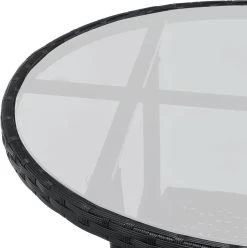 Polyrotan Balkonset - Bayamo - 3-delig - Zwart -Tuinmeubel Verkoop 1195x1200 2