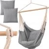 RENALUX Hangstoel Buiten En Binnen - Hangstoel Voor Binnen - Hangstoel Zonder Standaard - Hangstoel Cocoon - Gratis 2 Zachte Kussens - 150 KG - Grijs -Tuinmeubel Verkoop 1196x1200 1