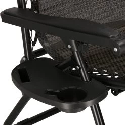 Springos Tuinstoel | Ligstoel | Opvouwbaar | Verstelbaar | Ergonomische Hoofdsteun | Bruin / Zwart -Tuinmeubel Verkoop 1198x1200