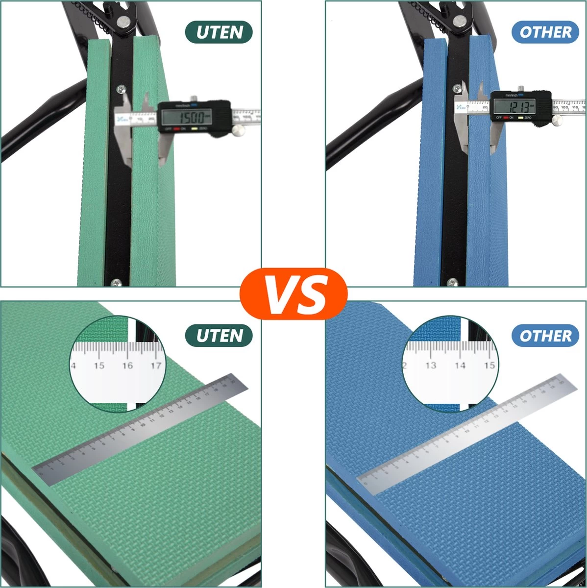 Uten - Kniebankje Tuin - Knie Steun - Tuinkruk Inklapbaar - Kniesteun Tuinieren - Kniekussen - Tot 150 Kg - Groen 8 Uten - Kniebankje Tuin - Knie Steun - Tuinkruk Inklapbaar - Kniesteun Tuinieren - Kniekussen - Tot 150 Kg - Groen - Afbeelding 6