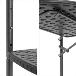 Relaxdays Balkontafel Inklapbaar, Balkon Tafel Rotan, Hangtafel Reling - Zwart -Tuinmeubel Verkoop 1198x1200 7