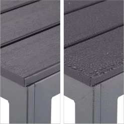 Relaxdays Tuintafel Vierkant - Grijze Buitentafel - Eettafel Tuin - Moderne Balkontafel -Tuinmeubel Verkoop 1198x1200 8