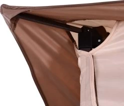 Outsunny Paviljoen Met Zijwanden Partytent Tuintent Popup 3,25 X 3,25 M Khaki 840-166 -Tuinmeubel Verkoop 1200x1018