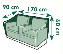 Nature - Tuinmeubelhoes - Beschermhoes Voor Loungebank - 2-zits - H60 X 170 X 90cm -Tuinmeubel Verkoop 1200x1027 5