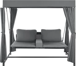 Schommelbank / Ligbank Kassandra - Donkergrijs -Tuinmeubel Verkoop 1200x1046