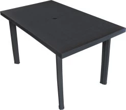 VidaXL Tuintafel 126x76x72 Cm Kunststof Antraciet 19 VidaXL Tuintafel 126x76x72 Cm Kunststof Antraciet -Tuinmeubel Verkoop 1200x1053