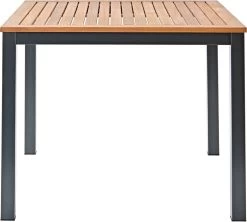 NATERIAL - Tuintafel Vierkant ORIS - 4 Personen - Houten Tafel 90x90 Cm - Aluminium - Met Houten Blad - Eucalyptus -Tuinmeubel Verkoop 1200x1079