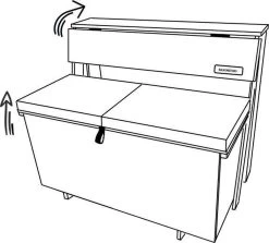 Balkonset 3in1: Bank | Tafel | Opbergruimte. Hout, Medium 95cm. -Tuinmeubel Verkoop 1200x1085