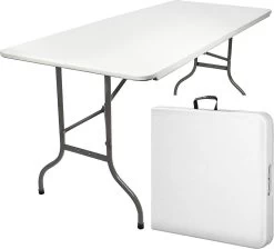 MaxxGarden Vouwtafel - Opvouwbare Kampeer Tafel - Tuin - Camping - Binnen - Weersbestendig - 180 X 74 X 74cm- Wit 15 MaxxGarden Vouwtafel - Opvouwbare Kampeer Tafel - Tuin - Camping - Binnen - Weersbestendig - 180 X 74 X 74cm- Wit -Tuinmeubel Verkoop 1200x1086 1