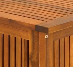 Casaria Opbergbox Acacia Hout – Weerbestendig 115cm - Bruin -Tuinmeubel Verkoop 1200x1102 1