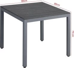 Tuinset 4 + 1 Klapstoelen Tuintafel – Aluminium 80x80cm - Grijs 25 Tuinset 4 + 1 Klapstoelen Tuintafel – Aluminium 80x80cm - Grijs -Tuinmeubel Verkoop 1200x1102 3