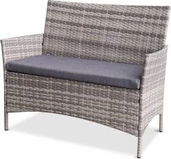 Alice's Garden Loungeset Moltès - 4 Plaatsen - Wicker - Kleine Set - Tinten Grijs/grijs -Tuinmeubel Verkoop 1200x1113 2