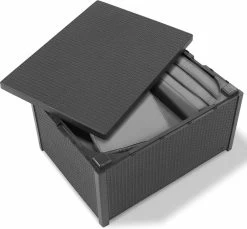 Allibert Arica Tuintafel - 79x59,5x42 Cm - Grafiet -Tuinmeubel Verkoop 1200x1114 1