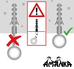 Metalen Ophangset Tot 160kg - Massieve Bevestiging Set Voor Hangstoel Hangmat - Plafond Wand Montage -Tuinmeubel Verkoop 1200x1123