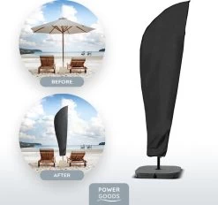 Power Goods Parasolhoes XXL Voor Zweefparasol – Parasolhoes Met Rits En Stok – Parasolhoes Staande Parasol – Tuinmeubelhoezen – Beschermhoes Zweefparasol – Waterproof – Anti-UV – 280 X 81 Cm -Tuinmeubel Verkoop 1200x1126 4