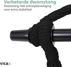 Vita5 XXL Hangstoel | Binnen&Buiten Hangnest | Incl. 2 Kussens En Boekenvak | Volwassenen&Kinderen | Hangmatstoel Tot 225kg | Grijs -Tuinmeubel Verkoop 1200x1133