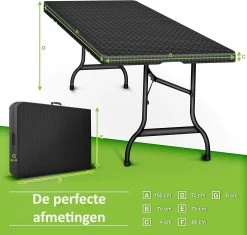 Sens Design Tuintafel Kunststof - Campingtafel Inklapbaar - Rotan-Look 13 Sens Design Tuintafel Kunststof - Campingtafel Inklapbaar - Rotan-Look -Tuinmeubel Verkoop 1200x1142