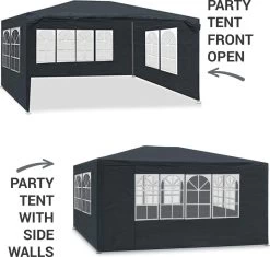 MaxxGarden Partytent - Paviljoen - 3x4m - Incl. Zijwanden - Waterdicht - Antraciet 14 MaxxGarden Partytent - Paviljoen - 3x4m - Incl. Zijwanden - Waterdicht - Antraciet -Tuinmeubel Verkoop 1200x1142 3