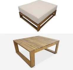 Alice's Garden Loungeset Mendoza - Acacia - 5 Plaatsen - Beige -Tuinmeubel Verkoop 1200x1147 3