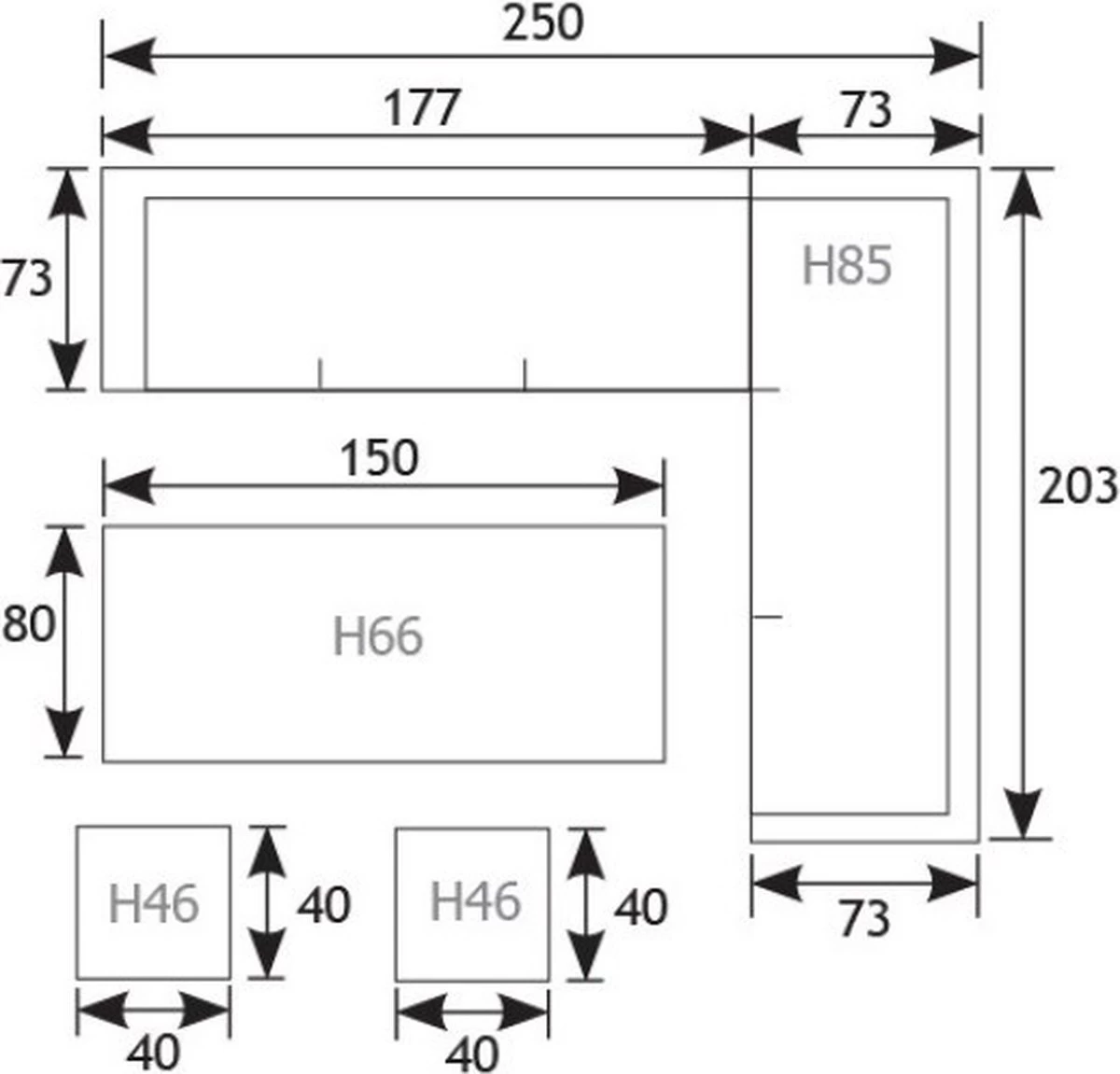 Garden Impressions Blue Bird Dining Loungeset 5-delig - Rechts - Bruin/antraciet 15 Garden Impressions Blue Bird Dining Loungeset 5-delig - Rechts - Bruin/antraciet - Afbeelding 13