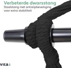 Vita5 XXL Hangstoel | Binnen&Buiten Hangnest | Incl. 2 Kussens En Boekenvak | Volwassenen&Kinderen | Hangmatstoel Tot 225kg | Donkergroen 20 Vita5 XXL Hangstoel | Binnen&Buiten Hangnest | Incl. 2 Kussens En Boekenvak | Volwassenen&Kinderen | Hangmatstoel Tot 225kg | Donkergroen -Tuinmeubel Verkoop 1200x1152
