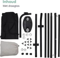 Vita5 Hangmat Met Standaard – 2 Persoons – Incl. Bekerhouder – 205kg Draaggewicht – Grijs -Tuinmeubel Verkoop 1200x1157 7