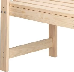 Merkloos Springos Tuinbank | Tuinbankje | Zitbank Buiten | Naaldhout | 119 X 78 X 45 Cm | Licht -Tuinmeubel Verkoop 1200x1162 1