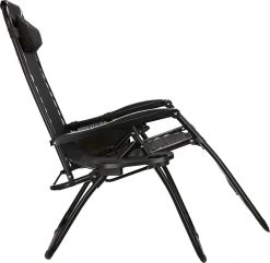 Springos Tuinstoel | Ligstoel | Opvouwbaar | Verstelbaar | Ergonomische Hoofdsteun | Bruin / Zwart -Tuinmeubel Verkoop 1200x1170