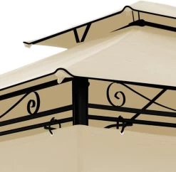 El Jardin - Partytent - 4x3 - Waterdicht Dak - Wanden - Beige Paviljoen -Tuinmeubel Verkoop 1200x1176 2